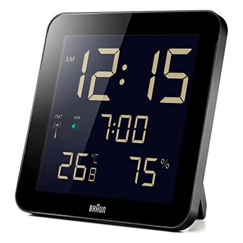 Braun BNC014BK-RC - Orologio digitale da parete