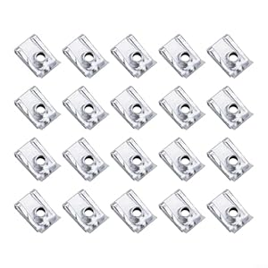 Aprilsunnyzone 20 Stück U-Muttern Heavy Duty