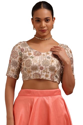 Chemisier brodé fluide Soch crème taille 40 avec détails paillettes anti-plis