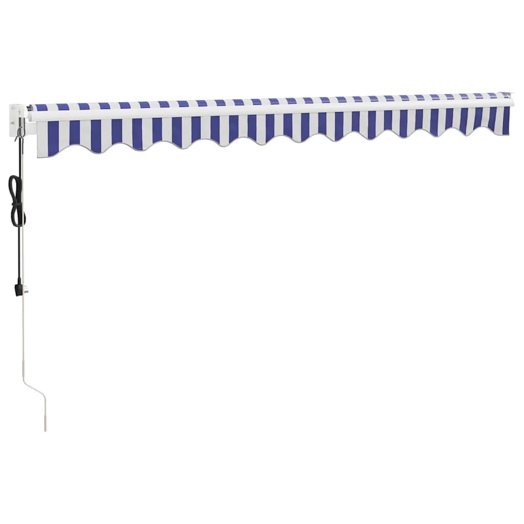Toldo eléctrico exterior con mando a distancia y accionamiento de manivela para montaje en pared en terraza y balcón, adecuado para uso privado y comercial