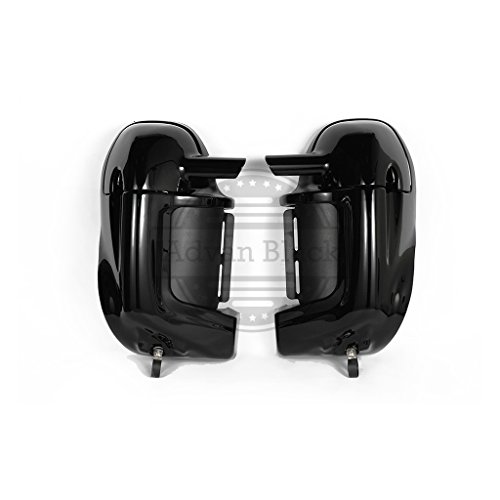 Us Stock Vivid/Glossy Black Lower Vented Leg Fairings Cap Glove Box Fit For Harley Touring, Street Glide, Electra Glide, Road King Flhr, 1983-2013 #TOP4