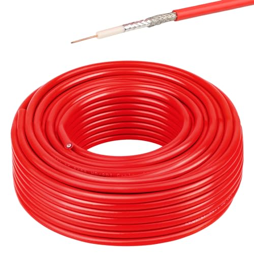 Câble coaxial RG59 75 Ohm double blindage cuivre pour caméra surveillance et enregistreur DVR