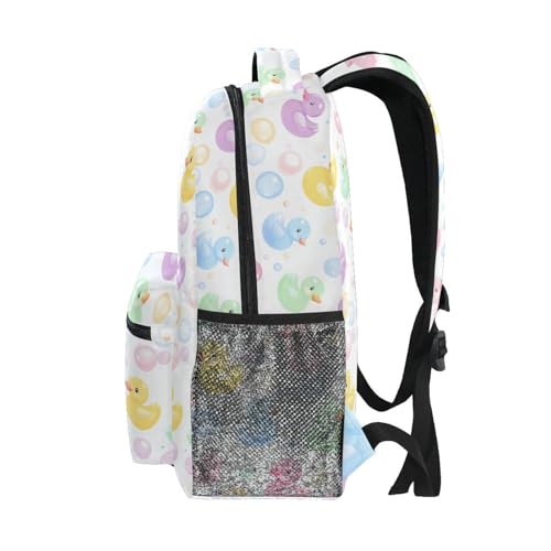ALAZA Colorful Duck Bubble Kids School Backpack for Boys Girls Teens Bookbag Travel Daypack Bag 16 inch3