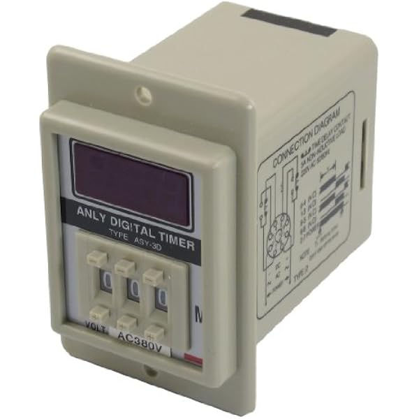 ASY-3D 0,1 – 99,9 s s cyfrowy timer programowalny przekaźnik czasowy AC 380 V