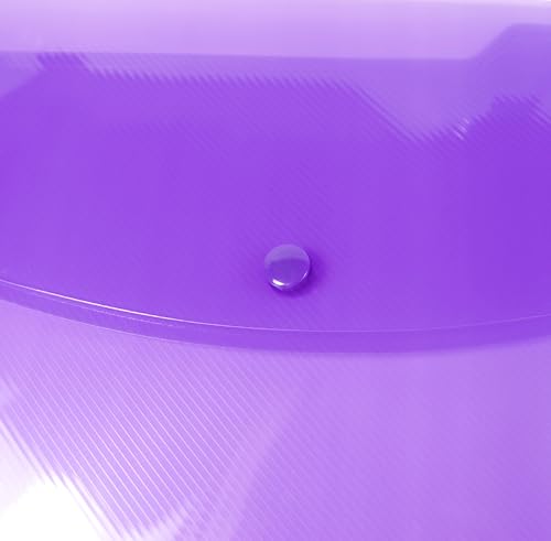 Rapesco 0688 ECO Carpetas Sobre Portafolios con Broche, A4+, Colores Surtidos Transparentes, Paquete de 5 - imagen 4