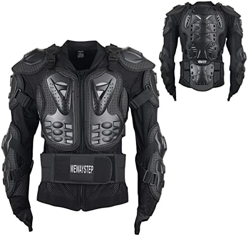 WEWAYSTEP Motorcycle Protective Jacket Full Body Armor, Chest Spine Protection Dirt Bike Gear for Men Motocross MTB Racing