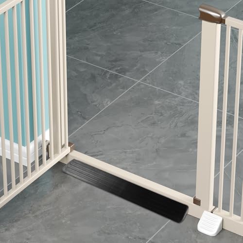 Amosfun Safety Gate Accessory Set 2pcs Baby Gate Support Feet Kick Plate Stairway Guardrail for Home and Pet Safety