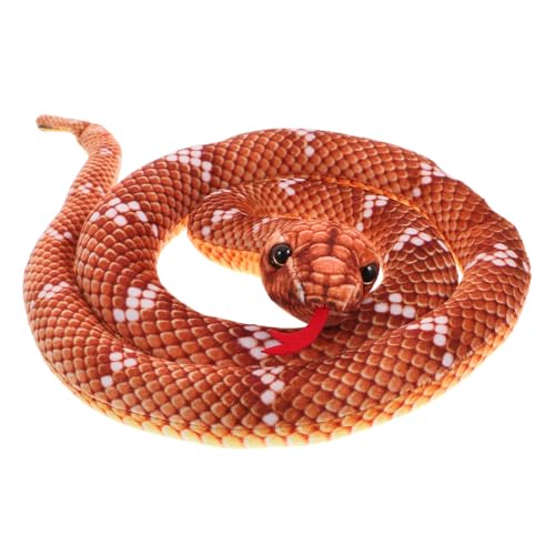 Gatuida Peluche Serpiente Mediana Realista y Suave Juguete Relleno para Bromas y Decoración Halloween Modelo de Animal de Peluche Grande y Divertido para Fiestas Temáticas