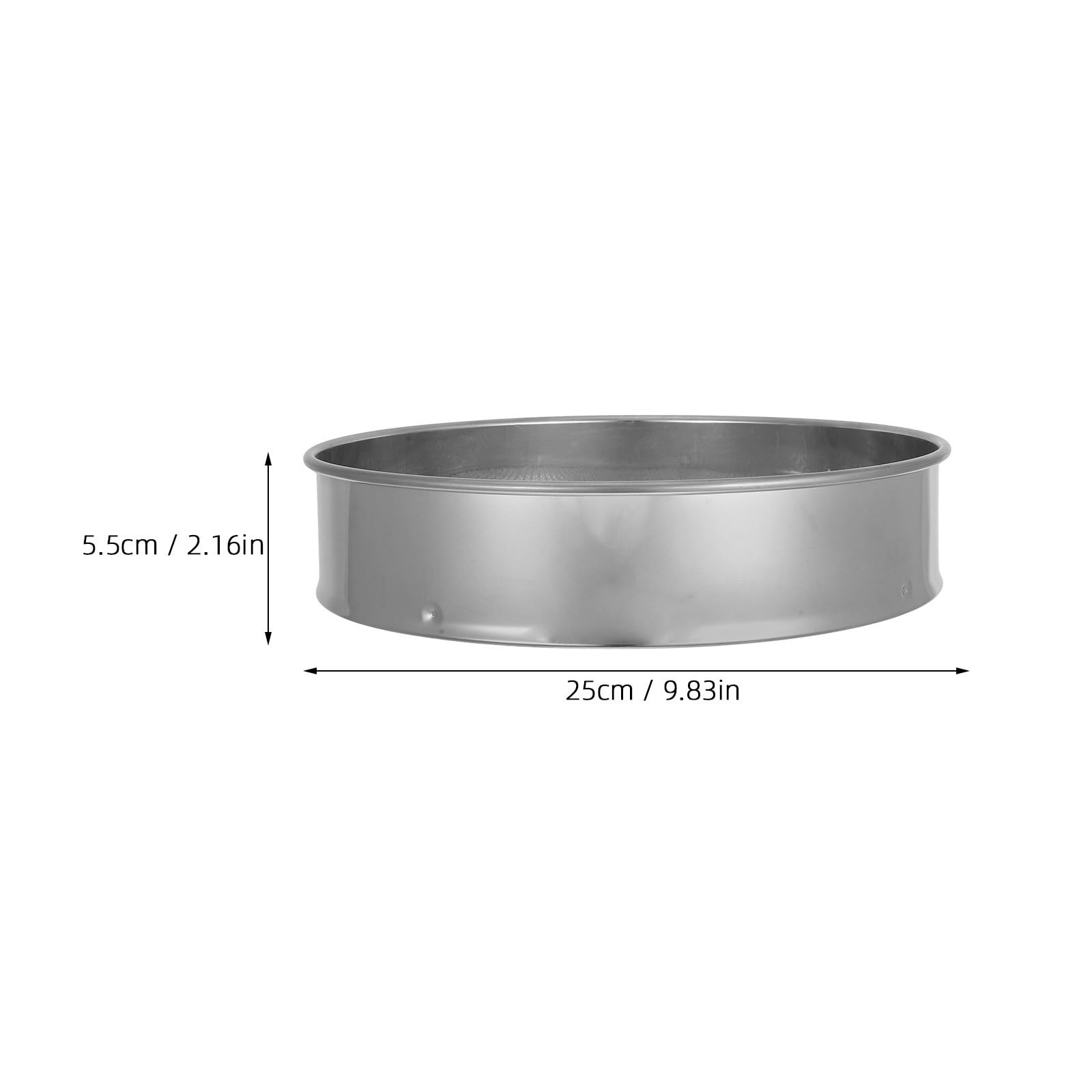 Lurrose 1 Set Setaccio per terriccio da giardino, setaccio da giardino in acciaio inox con rete di ricambio da 3, 6, 9, 12 mm per setacciare terriccio, sabbia, ghiaia e terra.