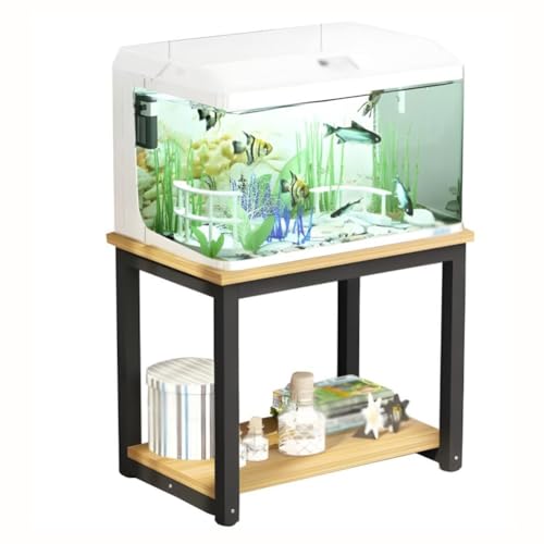 Robuster Aquariumständer aus Metall, stabiles Aufbewahrungssystem mit hoher Tragfähigkeit. Aquariumständer, Metall-Aquariumständer, Aquariumschrank, Aufbewahrungsregal aus Eisen, zweilagiges
