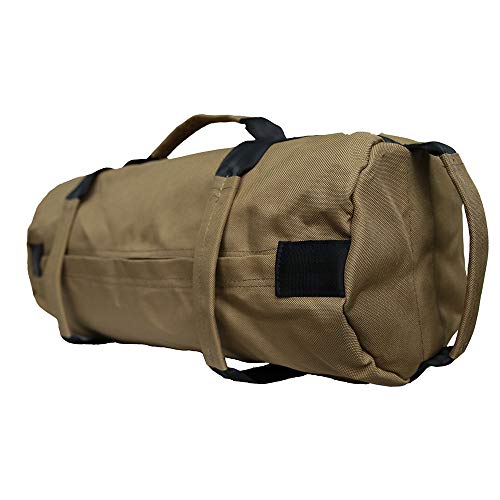 MDSTOP Adjustable Canvas Weightlifting Sandbag with 4 Inner Bags and Handles Fits