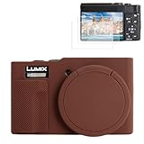 funda camara panasonic dmc-tz80 Protectores de pantalla incluidos: el juego tiene dos protectores de vidrio templado 9H ultrafinos de 0,25 mm, específicamente para la cámara digital Panasonic Lumix DC-ZS99/TZ99, resistente a los arañazos, altamente transparente, ofrece pantallas claras y se ajusta perfectamente a la pantalla de la cámara ZS99/TZ99. Se incluye un kit de herramientas de instalación para una fácil instalación. Nota: el paquete solo contiene funda de silicona y protectores de pantalla (cámara no incluida)