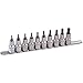 Projahn 4236 1/2 Inch Bit Socket Set on Rail TX 10-Piece