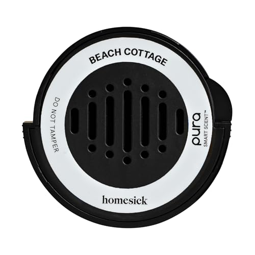Image of Pura and Homesick - Car Scent Refill for Pura Car Diffusers - Premium Fragrance for Smart Diffuser - Long Lasting, up to 30 Days of Scent - Beach Cottage