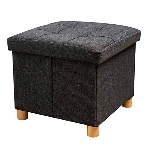 SOFPGKMFVN Taburete Sencillo, Taburete para pies, Taburete tapizado, baúl de Almacenamiento, Taburete para Zapatos, taburetes de Descanso, Taburete con Forma de Cubo, Taburete con reposapiés,
