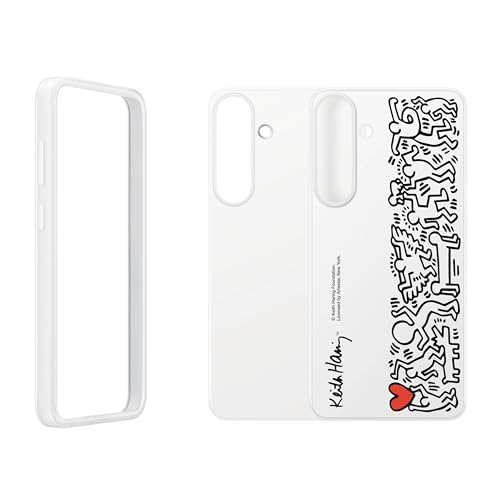 Image of Samsung Galaxy S25+ Flipsuit Phone Case, Protective Cover, Interchangeable Design, Included Interactive Card Syncs with Screen, US Version, EF-MS936CWEGUS, White