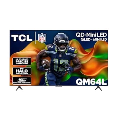 TCL Amazon Exclusive 55 Inch Class QM64L Series | Mini LED QLED 4K HDR Smart Fire TV | 55QM64L, 2026 Model | 120Hz-144Hz High Brightness, Dolby Atmos, Alexa+ Voice Remote AI Streaming Television