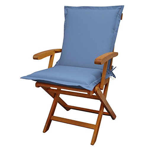 Preisvergleich Produktbild Indoba Sitzauflage Niederlehner Premium Polsterauflagen, Blau