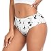 Dallonan Women's Underwear Brief Breathable Soft Knickers Funny Panda Green Plant Leaf XX-Large