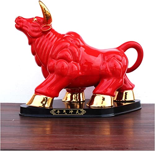 HANDIYA Sculpture Artisanale Sculpture Statues Personnes Abstraction Abstraction Booktop Table Basse Artisanat la télé Décorations d'armoire (Color : Red)