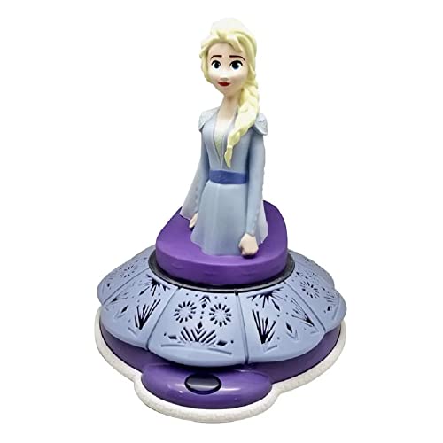 Migliori Regali per Bambina a cui piace Elsa di Frozen Lampada 3D Frozen II Disney Elsa con Suono Comodino Luce LED A BATTERIE - WD21894