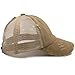 ProMindFun Womens Ponytail High Messy Bun Hats Distressed Baseball Caps Unconstructed Washed Dad Hat Girls Trucker Ponycaps (03-Light Khaki)
