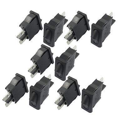 Interruptor 10 X AC 6A/250V 12A/125V 2P SPST Botón O/F On-Off Boat Rocer Switch