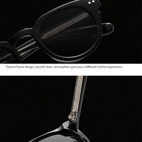 Lunettes de soleil de luxe style rétro rond à rivets pour affirmer votre look - 3