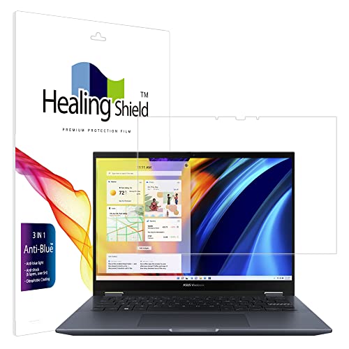 Healingshield �X�L���V�[���t���ی�t�B���� Screen Protector Eye Protection Anti UV Blue Ray Film Compatible with ASUS VIVOBOOK S 14 Flip