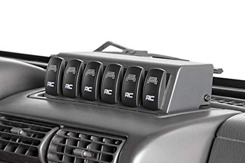 Rough Country 6 Button Multiple Light Controller for 97-06 Jeep TJ/LJ - 70956 , Black - image 2