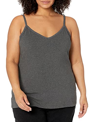 Image of Amazon Essentials Women's Slim-Fit V-Neck Cami, Pack of 4