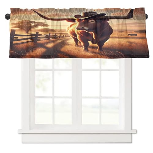Image of Lotupokon Dall·e 2025-03-20 10 Kitchen Curtains Valances for Rod Pocket Short Window Treatment Decor for Farmhouse Bathroom Laundry Living Room Decor