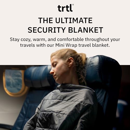 trtl Mini Wrap Compact Travel Blanket - Quilted Insulation - Convenient, Packable Blanket - Comes with Roll-Top Bag - Features a Secure Pocket - Image 3