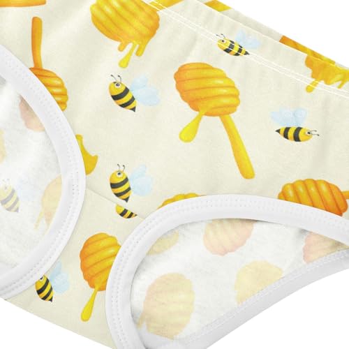 Girls' Underwear Cute Bee Honey Toddle Brief Panties 23029384