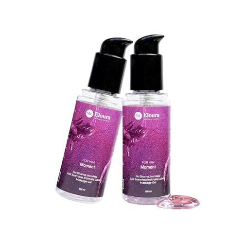 Image of Moment Water Based Lube for Men - 100ml, Pack of 2 | Fertility Friendly Lubricant Gel | pH Balanced, Non-Sticky & Stain Free | Silicone & Paraben-Free | Dermatologically Tested Lubricant Gel