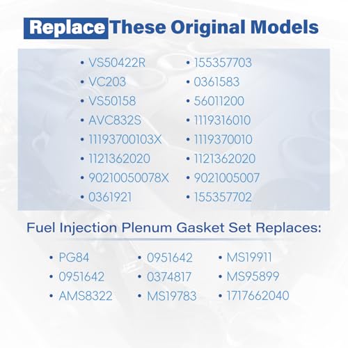 Image of VS50422R Engine Cylinder Valve Cover Gasket Kit Fits for Toyota 3.4L V6 5VZ-FE Engine Compatible with 1996-2002 4Runner 1995-1998 T100 1995-2004 Tacoma 2000-2004 Tundra Replace VC203 MS 95899