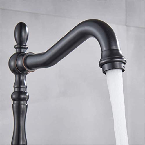 Robinet de cuisine bronze noir idéal pour grand évier double bac - 7