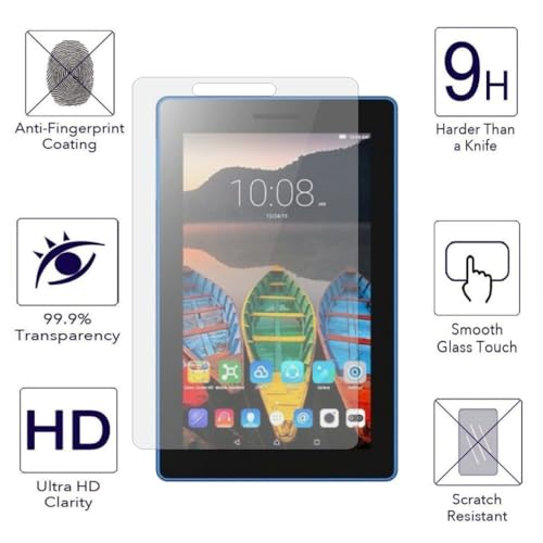 Image of Screenguard For Lenovo Tab 3 7, Fiber Tempered Glass Screen Protector, Screen Guard