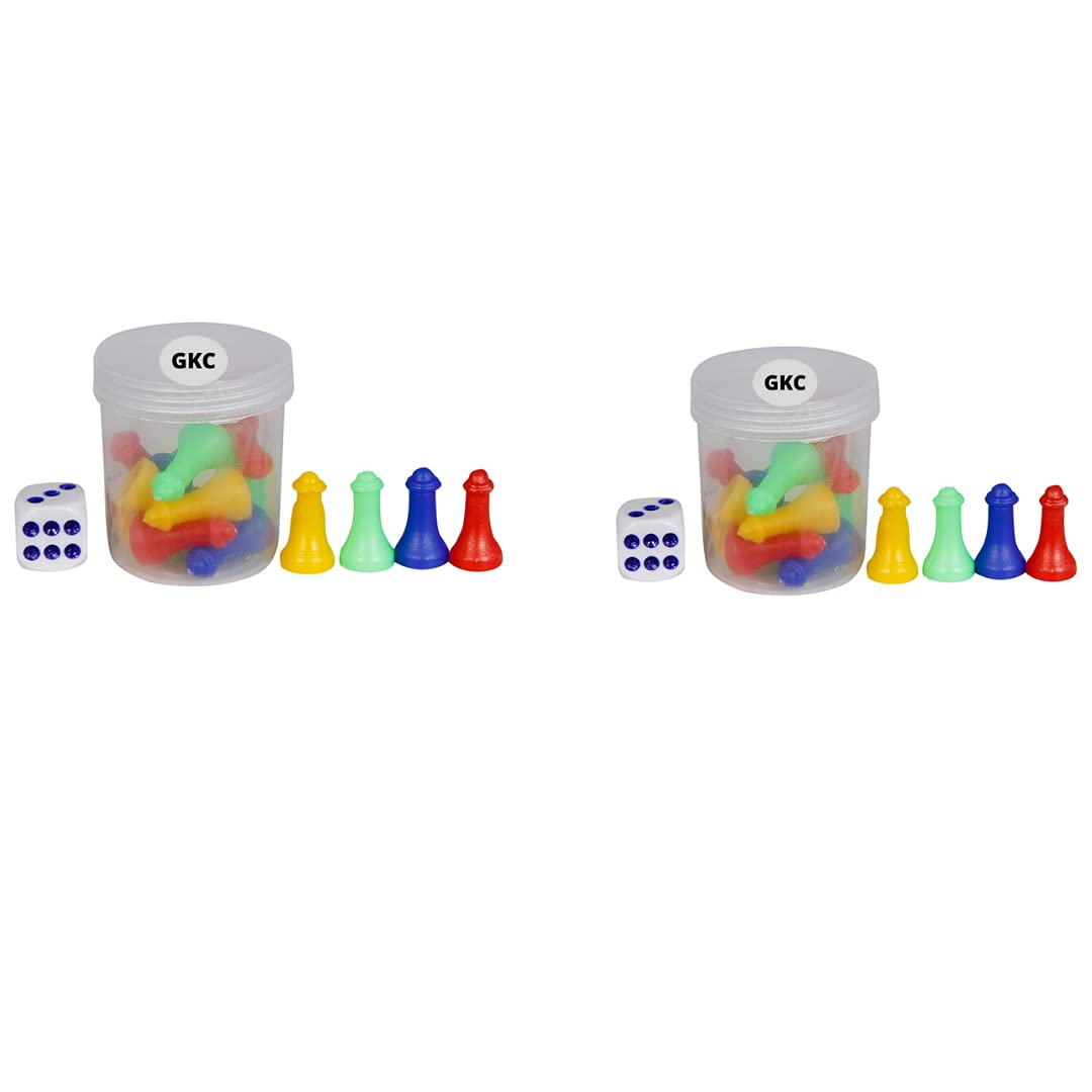 GKC (Pack Of 2) Ludo Dice And Goti With Dice Shaker (Multicolor), Kid (B09H4G95L7) Amazon Price History, Amazon Price Tracker