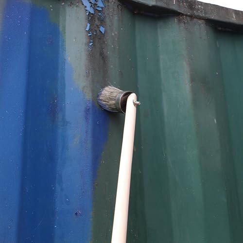 Faithfull Striker Pinsel mit großer Reichweite – 50 mm abgewinkelter Pinselkopf mit 60 cm langem Holzstiel für schwer erreichbare Stellen