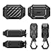 SUPCASE for AirPods Pro 3 Case with Lock & Carabiner, [IP68 Waterproof] [Military-Grade Protection] [Supports Wireless Charging] Anti-Scratch Hard Shell Cover for AirPods Pro 3rd Gen, Black
