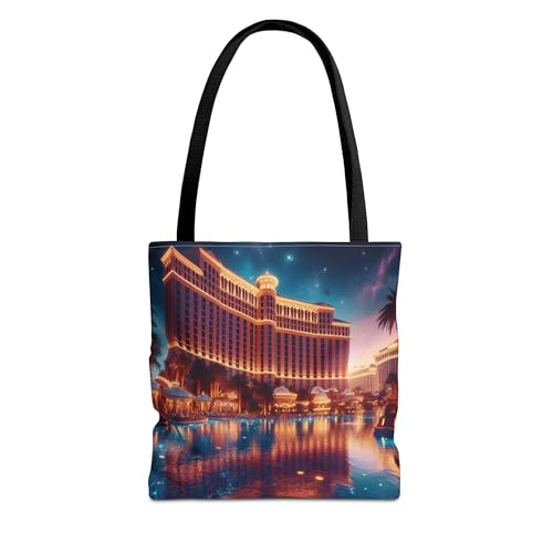 Las Vegas Hotel Pool Lights Tote Bag