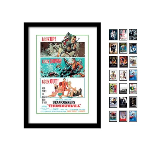 James Bond Thunderball Look Out A3 Framed Print