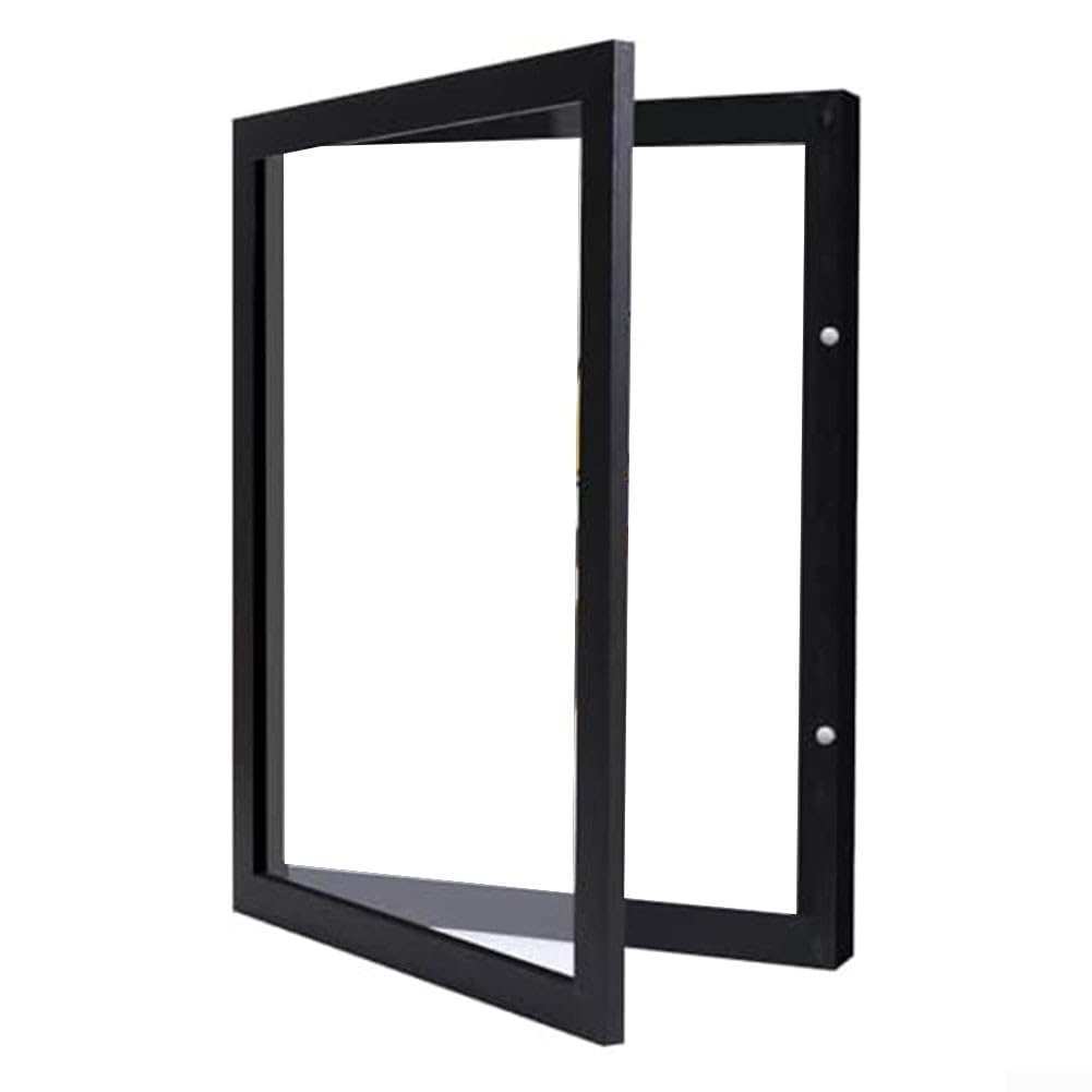 Cornice in legno per maglietta da calcio, cornice shadow box resistente ai raggi UV per magliette e maglie, adatta per la decorazione di casa e ufficio (14 * 18 pollici / 35,5 x 45,7 cm)