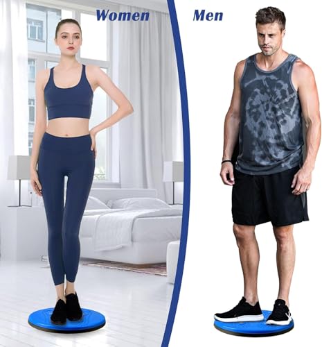 Image of Tummy Waist Twister Magnetic Disk Body Shapers Slimming Rotating Machine Ankle Body Aerobic Exercise Reflexology, 2 in 1 Abdominal ABS Exerciser Body for Women & Men, Blue
