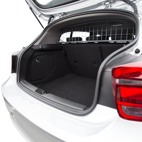 Travall Hundegitter für BMW 1er 3 und 5 Türer Fließheck (2011-2019) TDG1371 - Fahrzeugspezifischer Kofferraumschutz, Gepäckbarriere, Ladungsteiler, robuster, pulverbeschichteter Stahl