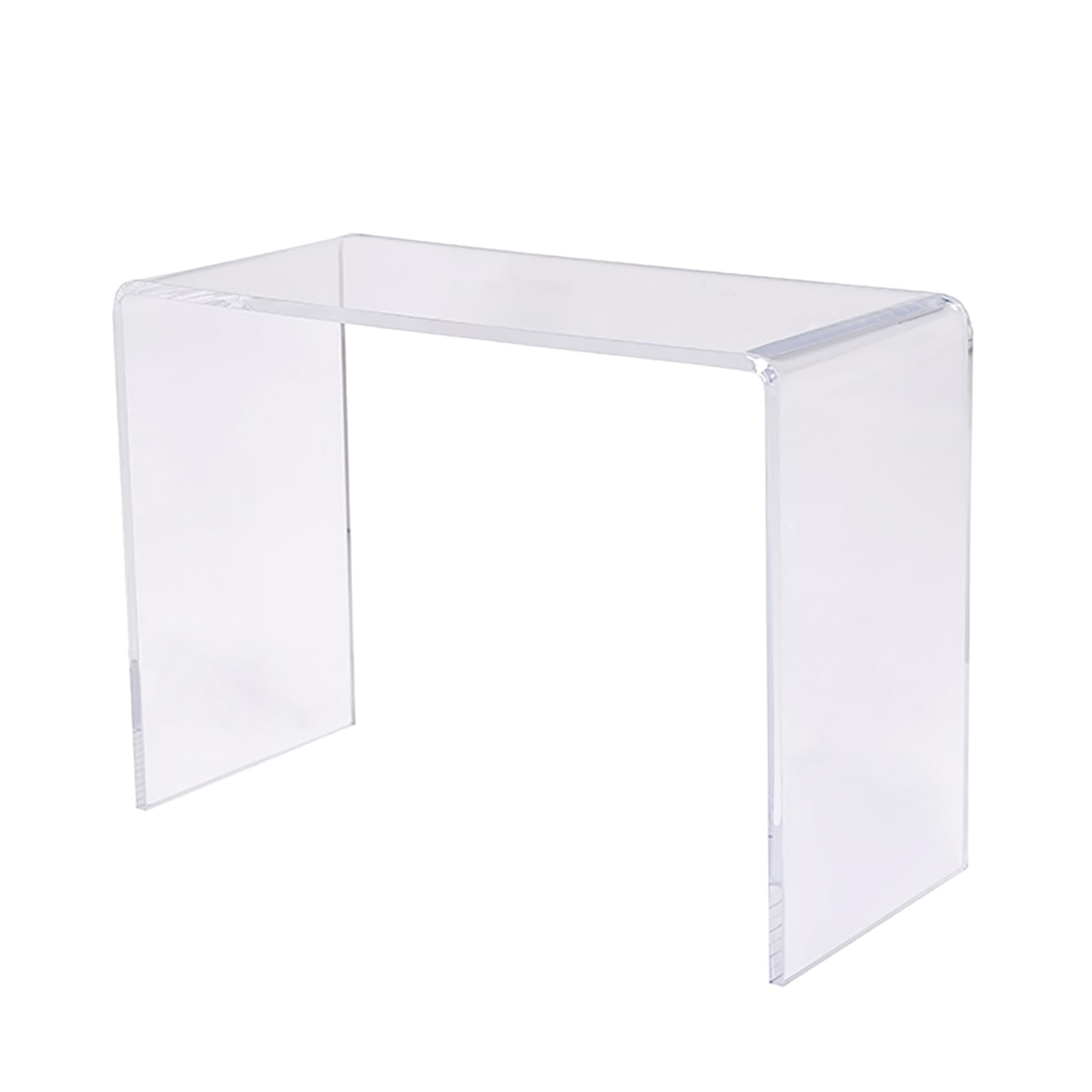 Mesa consola de acrílico estrecha y larga para mueble auxiliar de recibidor o vestíbulo
