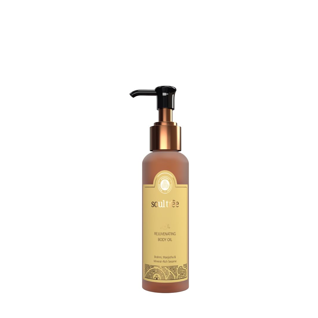 SoulTree Rejuvenating Body Oil - Brahmi, Majishtha and Mineral Rich Sesame - 120ml | for Soft, Glowing Skin and Enhanced Wellness-image-5
