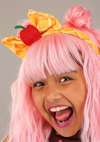 Disfraz para niñas de helado con vestido, leggings y diadema miniatura 4