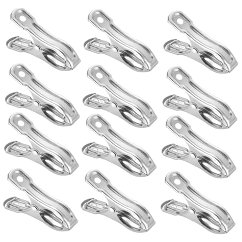 Alasum 20 Pezzi Clip in Acciaio Resistente per Serra e Giardino Morsetti Multiuso Antivento per Fissaggio Teli Protettivi Rete Ombreggiante e Copertura Piante Esterne